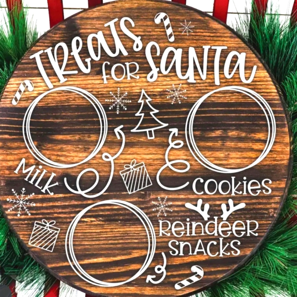 Handmade Tray Treats for Santa Holiday Cookie/Treats